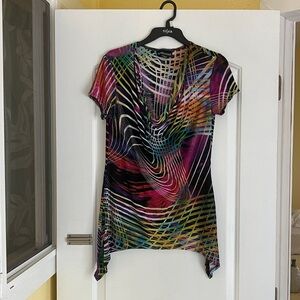 Vibrant Abstract Frank Lyman Women's Top